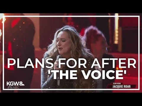 Oregon singer Jacquie Roar on plans after NBC's "The Voice" finale loss