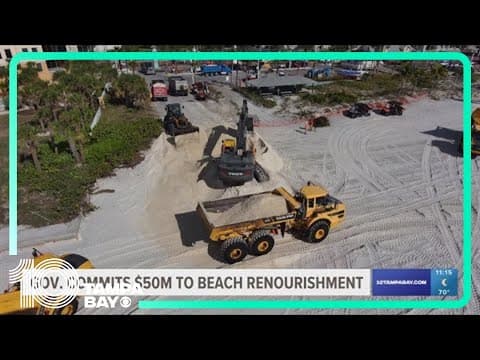 Gov. Ron DeSantis announces $50M for beach renourishment