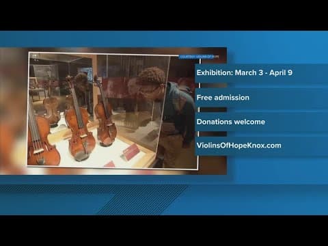 KSO musicians testing out violins for 'Violins of Hope'