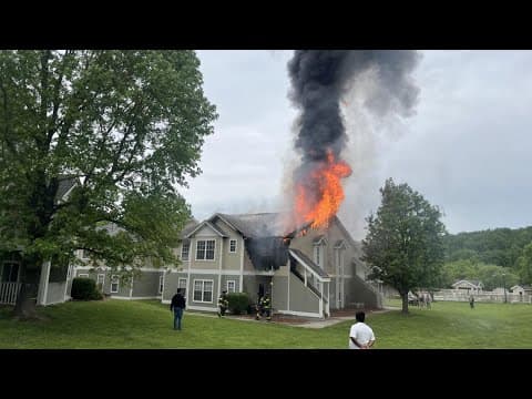 Crews respond to fire at Spring Meadow apartments, KFD says