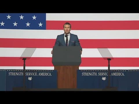 Full Presser: Trump, Hegseth declare an end to 'politically correct' leadership in the US military