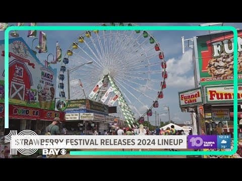 Florida Strawberry Festival: Foreigner, Flo Rida, Black Eyed Peas among 2024 performers