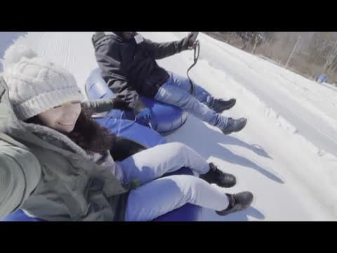 Snow tubing with Prince George's Co. Police