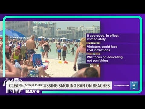 Clearwater leaders prepare to ban smoking, vaping for beaches and parks