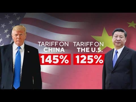 China raising tariffs on imports from the United States from 84% to 125%.