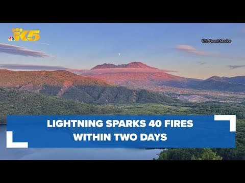 Lightning sparks 40 fires in two days in Gifford Pinchot National Forest