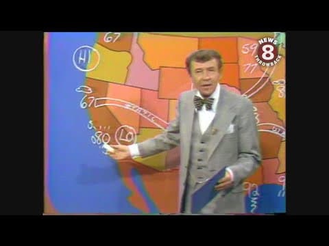 Bob Dale and Gene Gleeson San Diego weather report in 1977