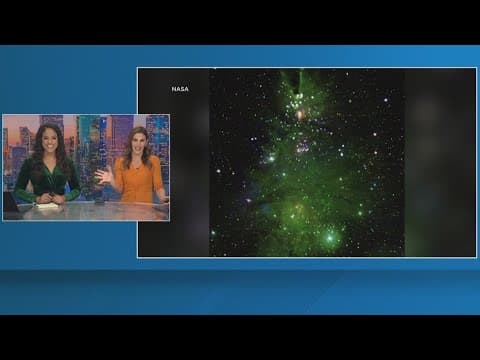 NASA images 'Christmas Tree' star cluster