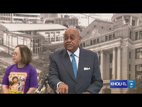 Labor leaders, Commissioner Rodney Ellis push to raise minimum wage for Harris County employees