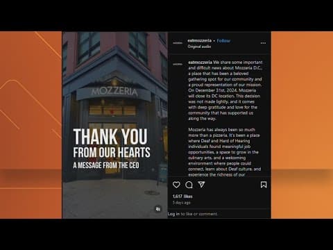 Deaf-owned and operated pizza shop on H Street closing its doors