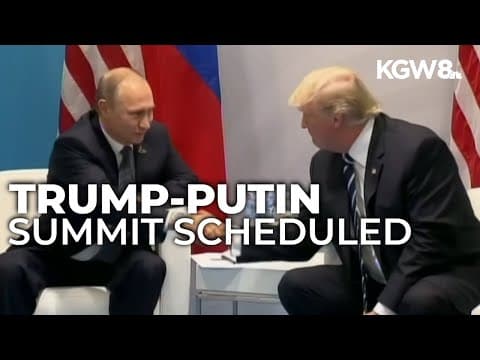 Trump says he will meet Putin in Alaska; meeting might not include Zelenskyy