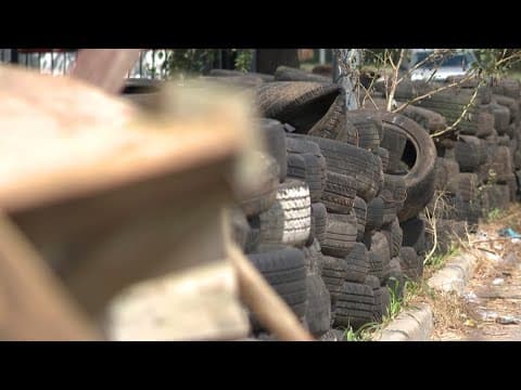 Residents concerned after massive pile of trash and tires appears in Houston’s Brays Oaks neighborho