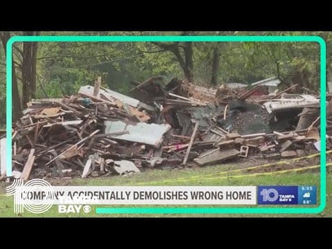 Woman returns from vacation to find home demolished