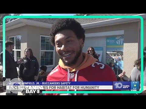 Bucs provide homes for Habitat for Humanity