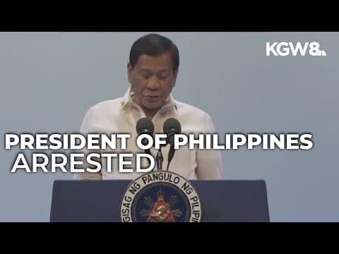 Philippines police arrest former President Rodrigo Duterte