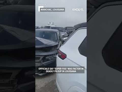 Louisiana pileup: Two people dead in crash likely caused by 'super fog' #shorts