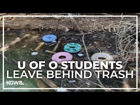 University of Oregon students leave behind trash at Shasta Lake after Memorial Day weekend
