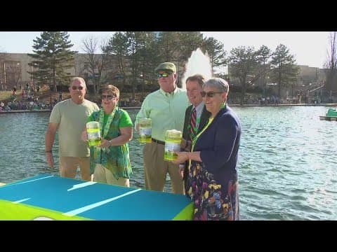 Indianapolis greens downtown canal ahead of St. Patrick's Day