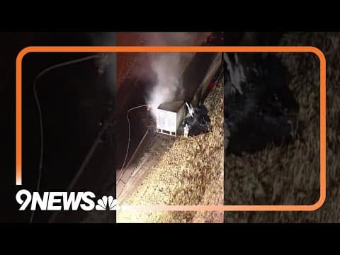 Truck carrying potatoes catches fire in Colorado