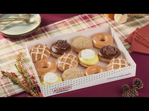 Krispy Kreme launches Thanksgiving pie-flavored doughnuts
