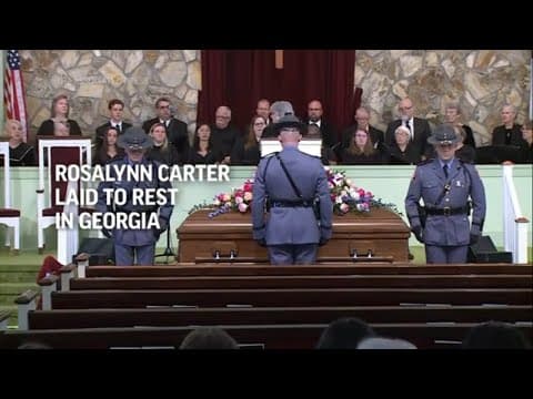 Former first lady Rosalynn Carter laid to rest