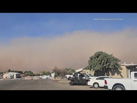 Giant dust storm sweeps across West Texas, New Mexico