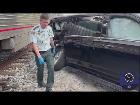 Amtrak train slams into SUV in Slidell