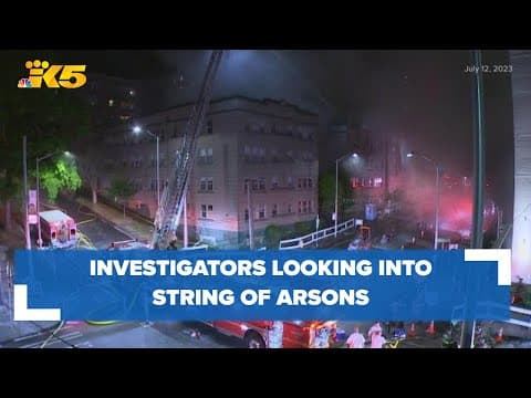 Seattle police and fire investigators looking into string of intentionally set fires