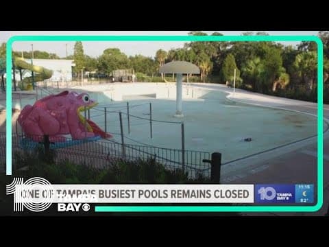 One of Tampa's busiest community pools closed as kids try to find relief from summer heat