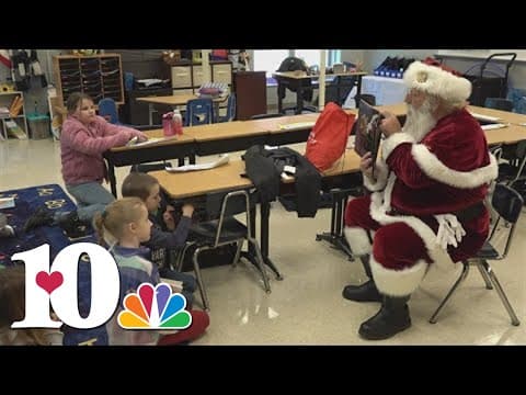 Santa visits students in Unicoi County