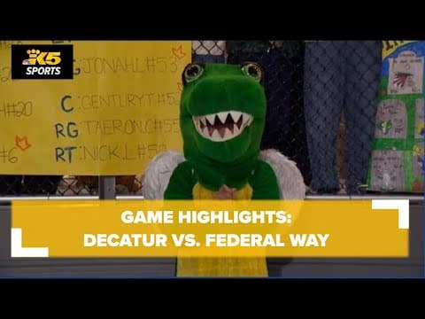 HS FOOTBALL:  DECATUR VS. FEDERAL WAY