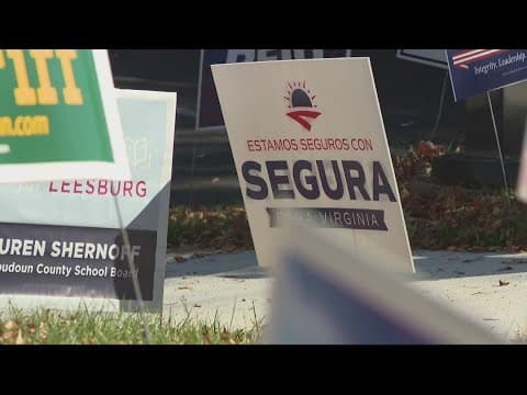 Virginia voters line up to cast their ballots in Senate race between Russet Perry and Juan Pablo Seg