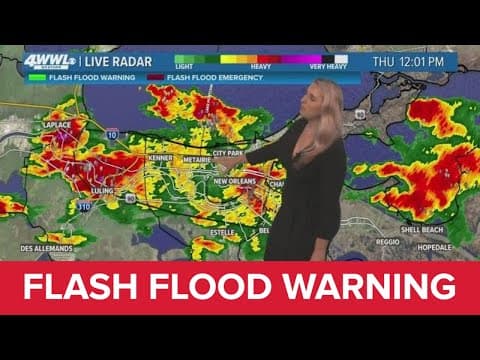 New Orleans Weather: Flash Flood Warning issued as storms slowly sweep across metro area