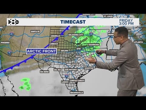 DFW weather: Full weekend forecast ahead of arctic front, bitter temps