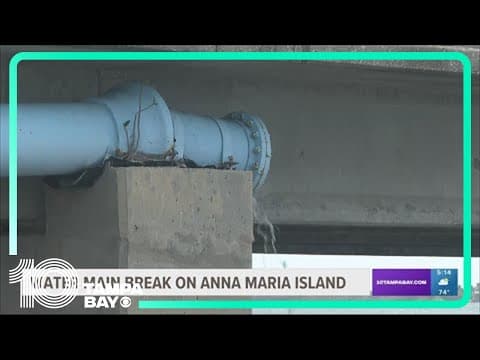 Anna Maria Island residents asked to conserve water after water main breaks
