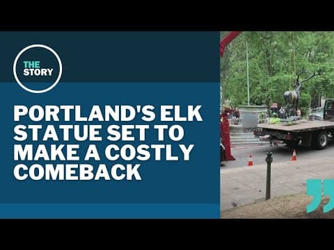 Portland's iconic elk statue scheduled to return in 2024 | How Did We Get Here?