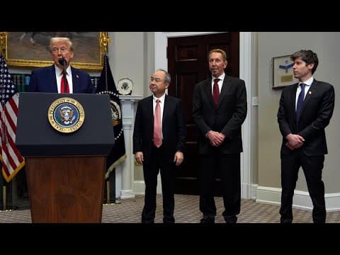 Trump, Larry Ellison unveil AI project that'll get start in Texas