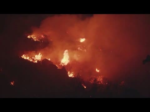 Springs Fire | Fire crews battle brush fire in Lawson Valley, evacuation orders underway - 10 p.m. u