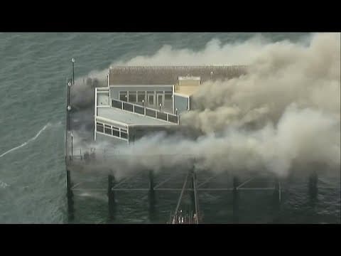 Oceanside mayor says the city is 100% committed to rebuilding historic pier damaged by fire