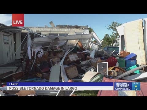 Severe storm damages dozens of homes in Largo and Pinellas Park