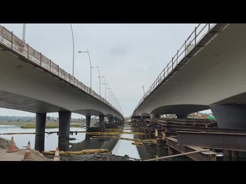 West Mission Bay Drive Bridge nearing completion