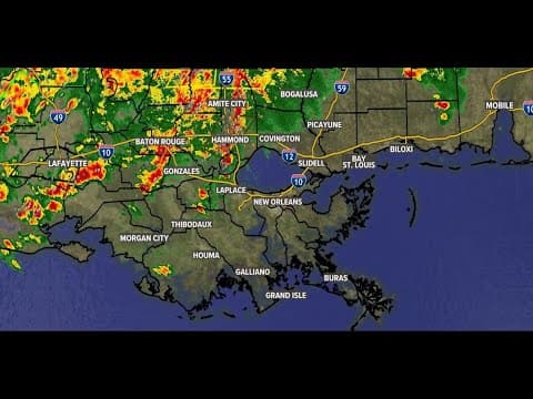 Live radar: Flood watch & heavy rain overnight in Southeast Louisiana | Watch storms on WWL
