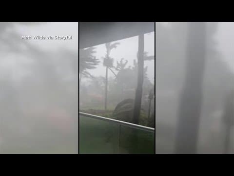 Raw video: Jamaica pummeled by Hurricane Beryl