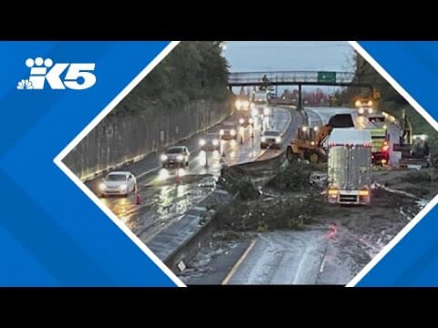 Northbound I-5 reopens in Bellingham after landslide caused hours-long closure