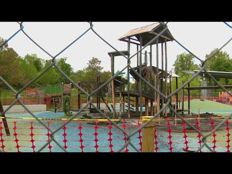 Arson damages Potomac playground