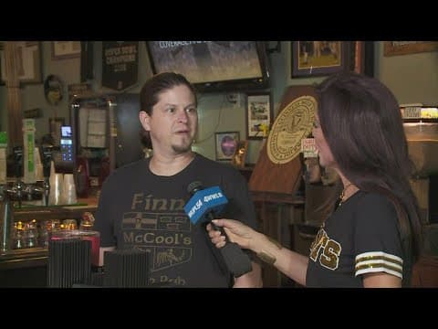 Saints fans up early at Finn's for London game