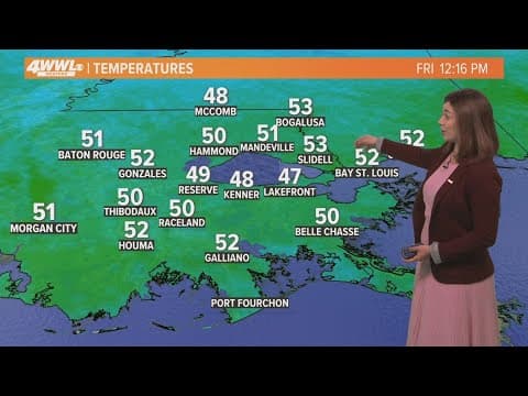 New Orleans Weather: Light freeze Friday and Saturday night