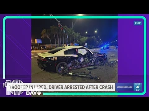 Drunk driver had open containers in his car when he crashed into a trooper, FHP says