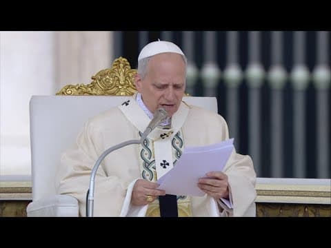 Pope Leo XIV delivers inaugural mass, thousands of Catholics attended