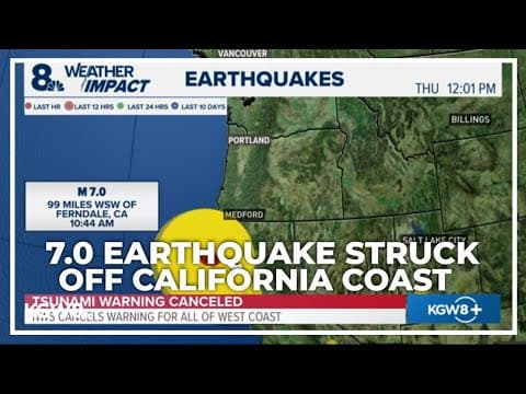 Tsunami warning lifted for Oregon coast south of Florence